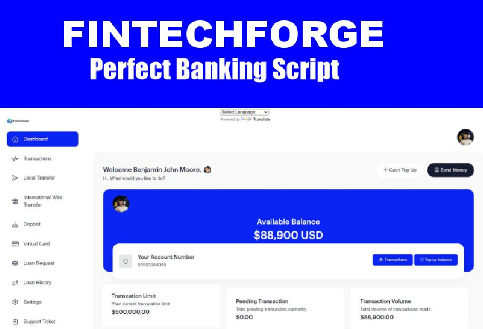 Fintechforge - All in one banking system