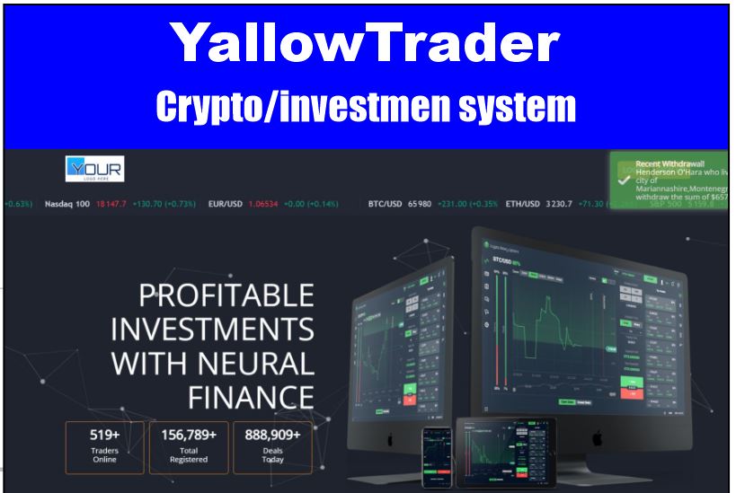 YellowTrader - An Investment/crypto website system